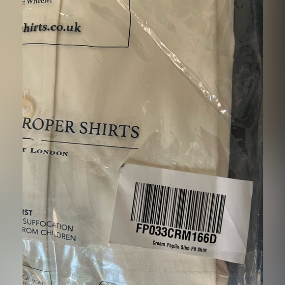 Charles Tyrwhitt Dress Shirts, French Cuffs, 16/36 - Set of 2 New Shirts - Picture 3 of 6